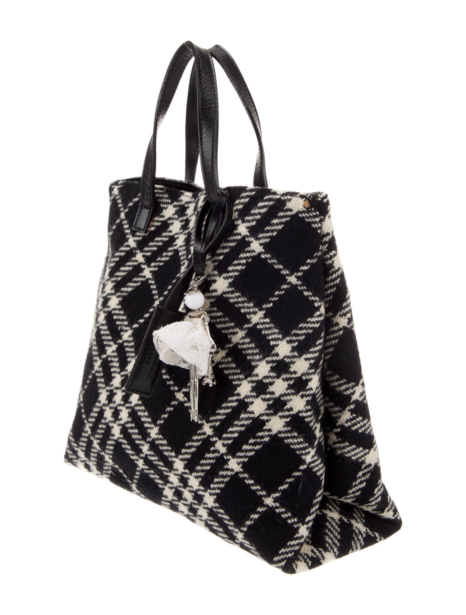 Burberry Wool Top Handle Bag